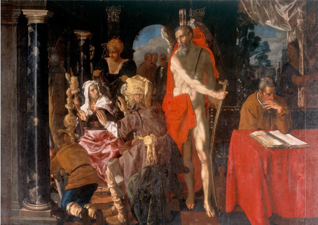 Alegoria starości. Czas i uczony autorstwa Pieter Isaacsz