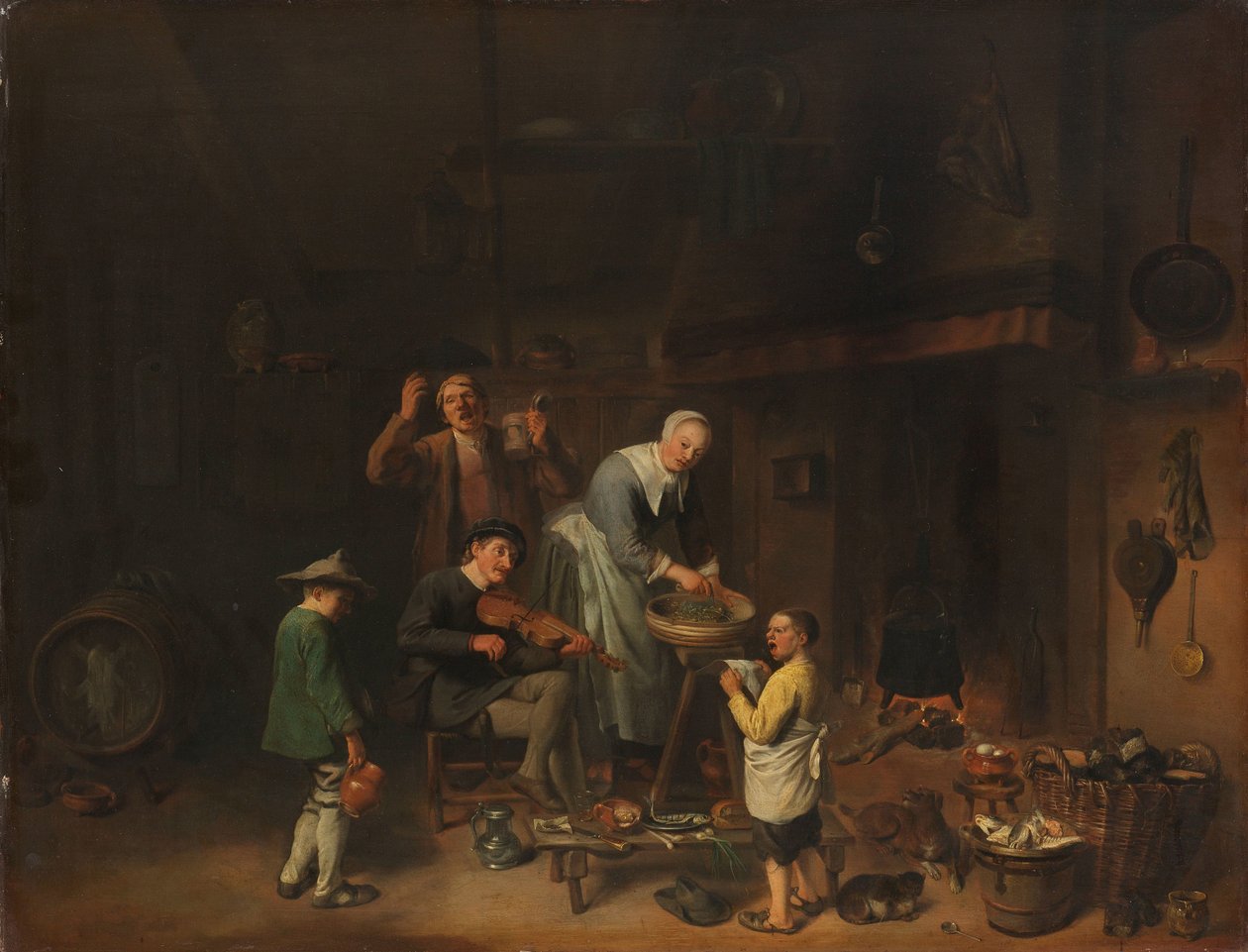 Chłopski śpiew rodzinny autorstwa Pieter Jacobsz. Duyfhuysen