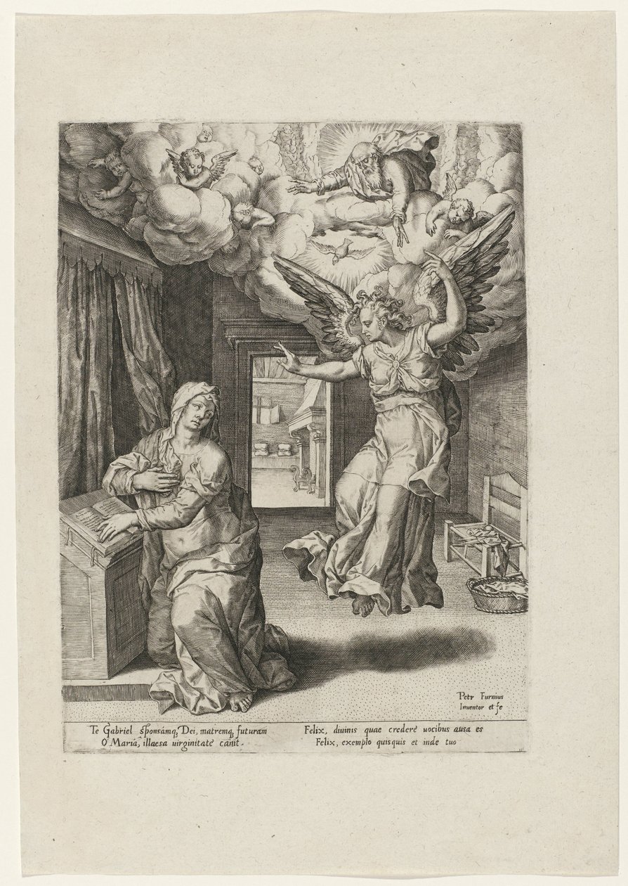 zwiastowanie autorstwa Pieter Jalhea Furnius
