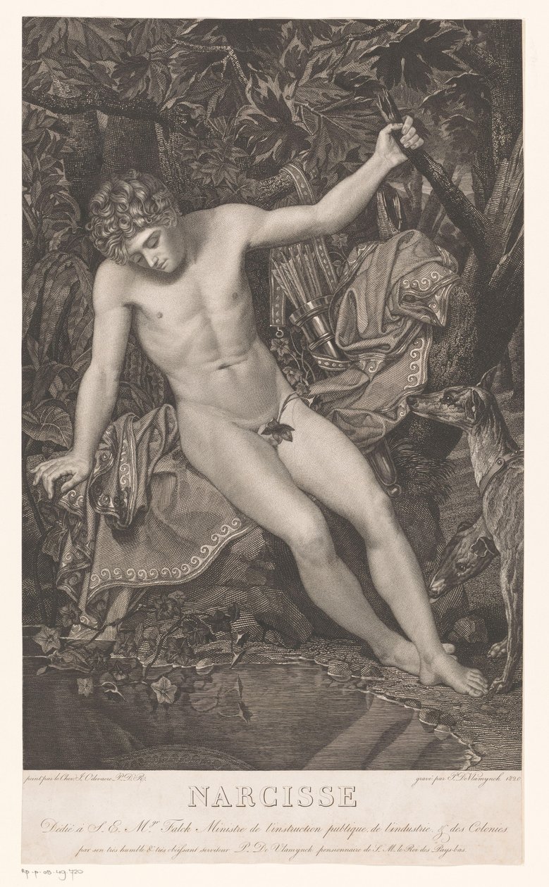 Narcyz na nabrzeżu Narcyz (tytuł na obiekcie) autorstwa Pieter Jan de Vlamynck
