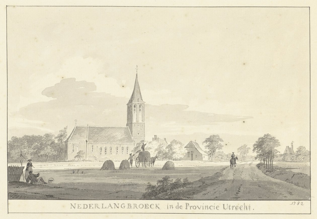 Widok wsi Nederlangbroek autorstwa Pieter Jan van Liender