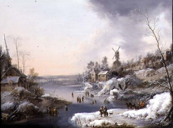 Zimowy krajobraz autorstwa Pieter Jan van Veen
