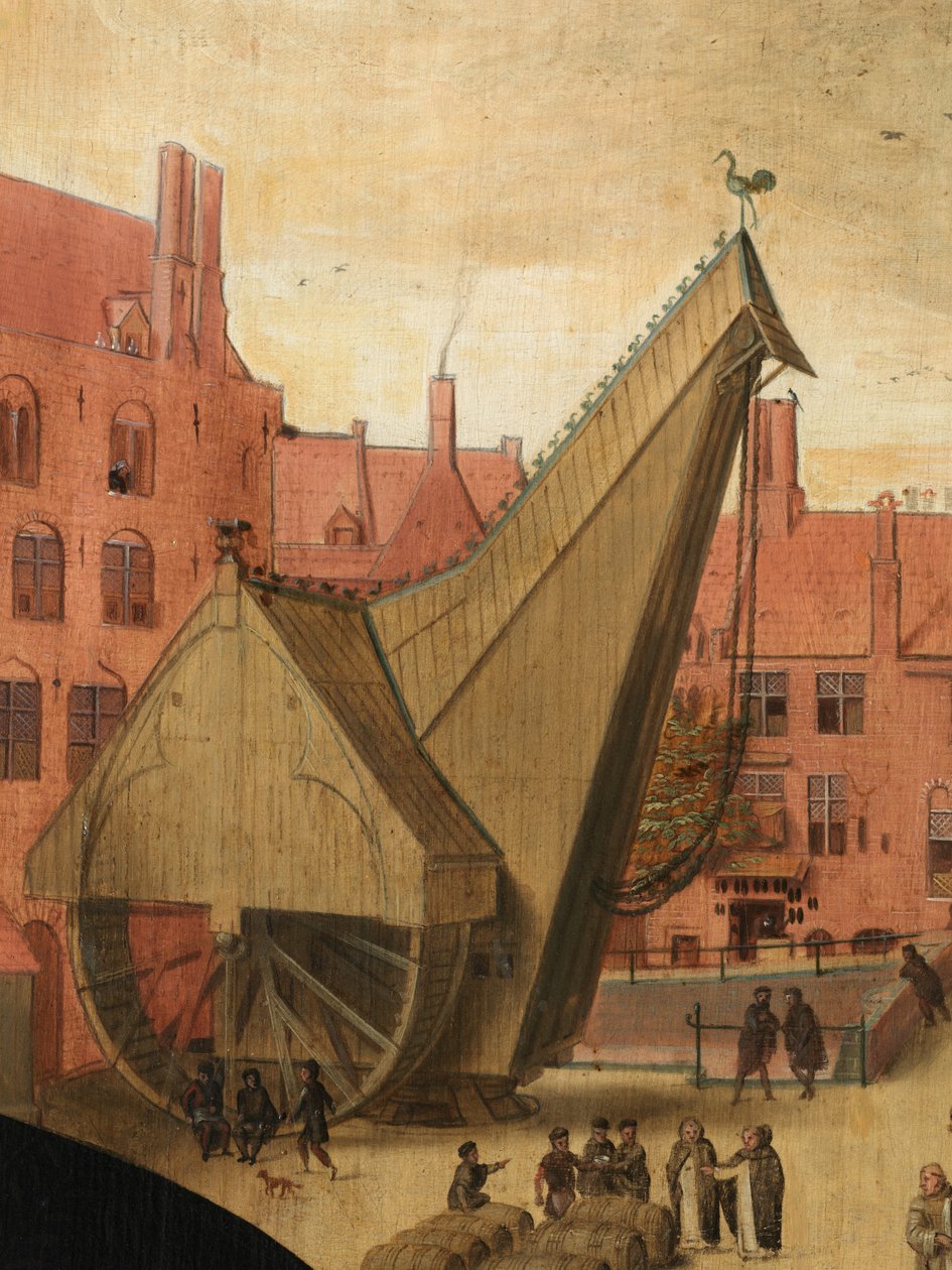 Fragment portretu Jana van Eyewerve autorstwa Pieter Jansz. Pourbus