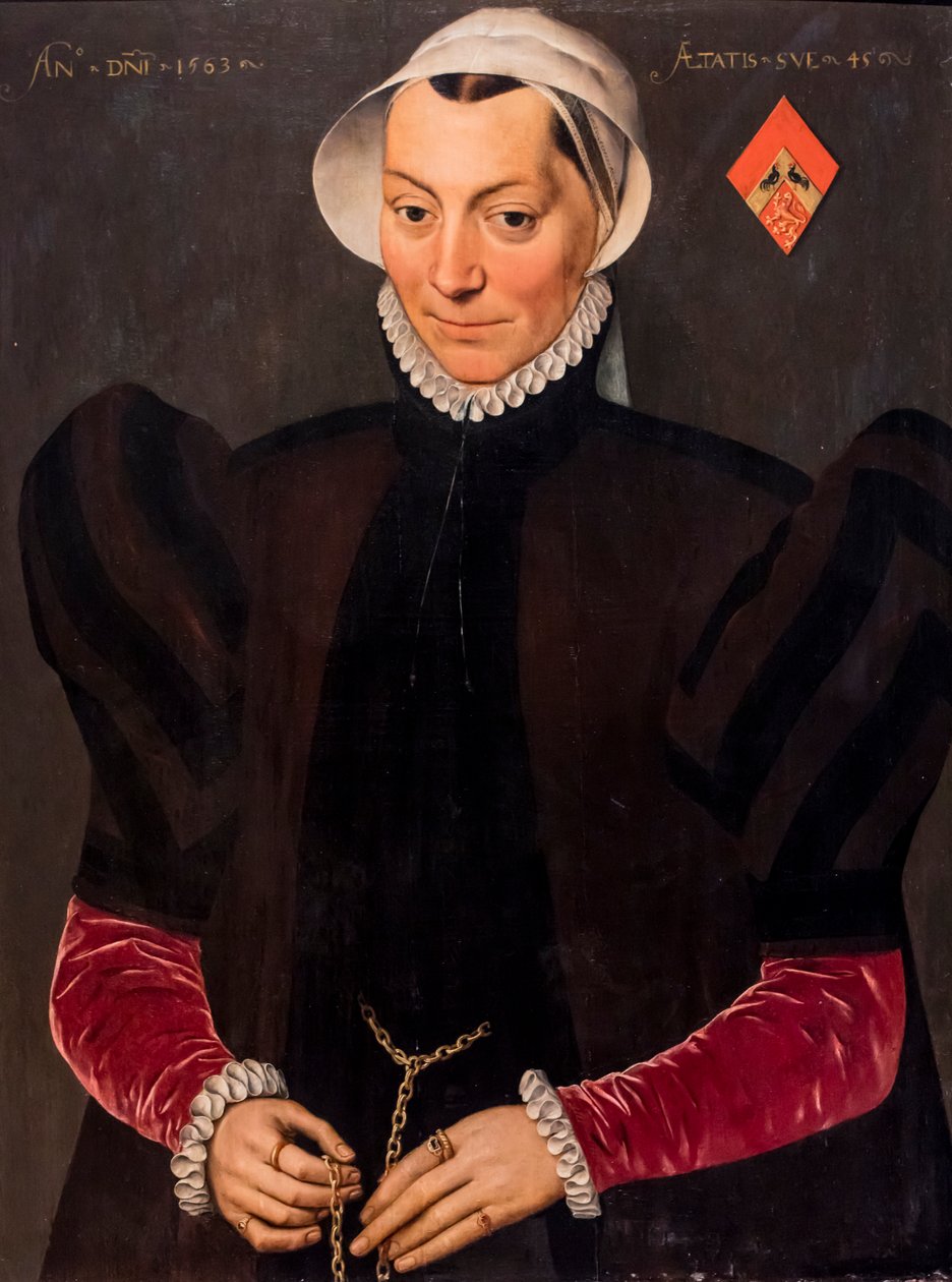 Portret kobiety w wieku 45 lat autorstwa Pieter Jansz. Pourbus