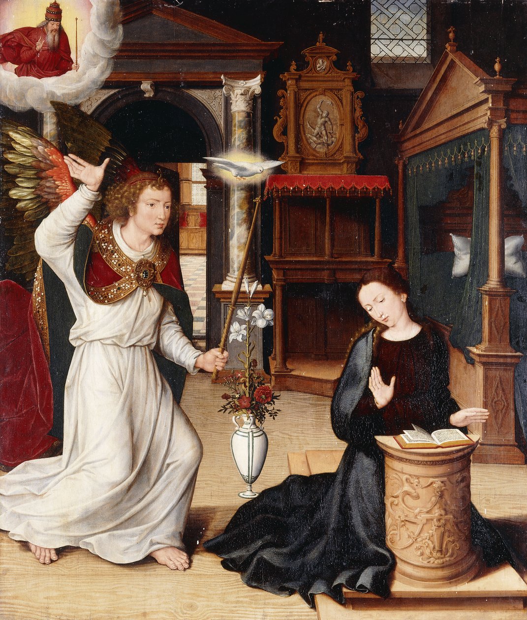 Zwiastowanie autorstwa Pieter Jansz. Pourbus