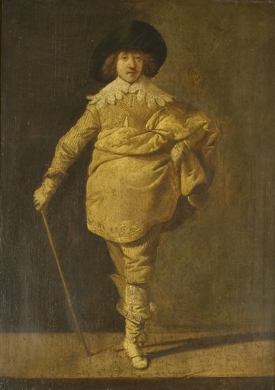 Stały kawaler, ok. 1630 (olej na panelu) autorstwa Pieter Jansz. Quast