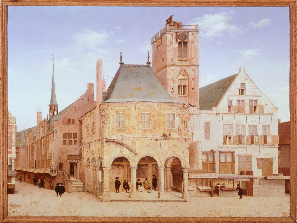 Stary ratusz w Amsterdamie autorstwa Pietera Saenredama, Holandia autorstwa Pieter Jansz Saenredam