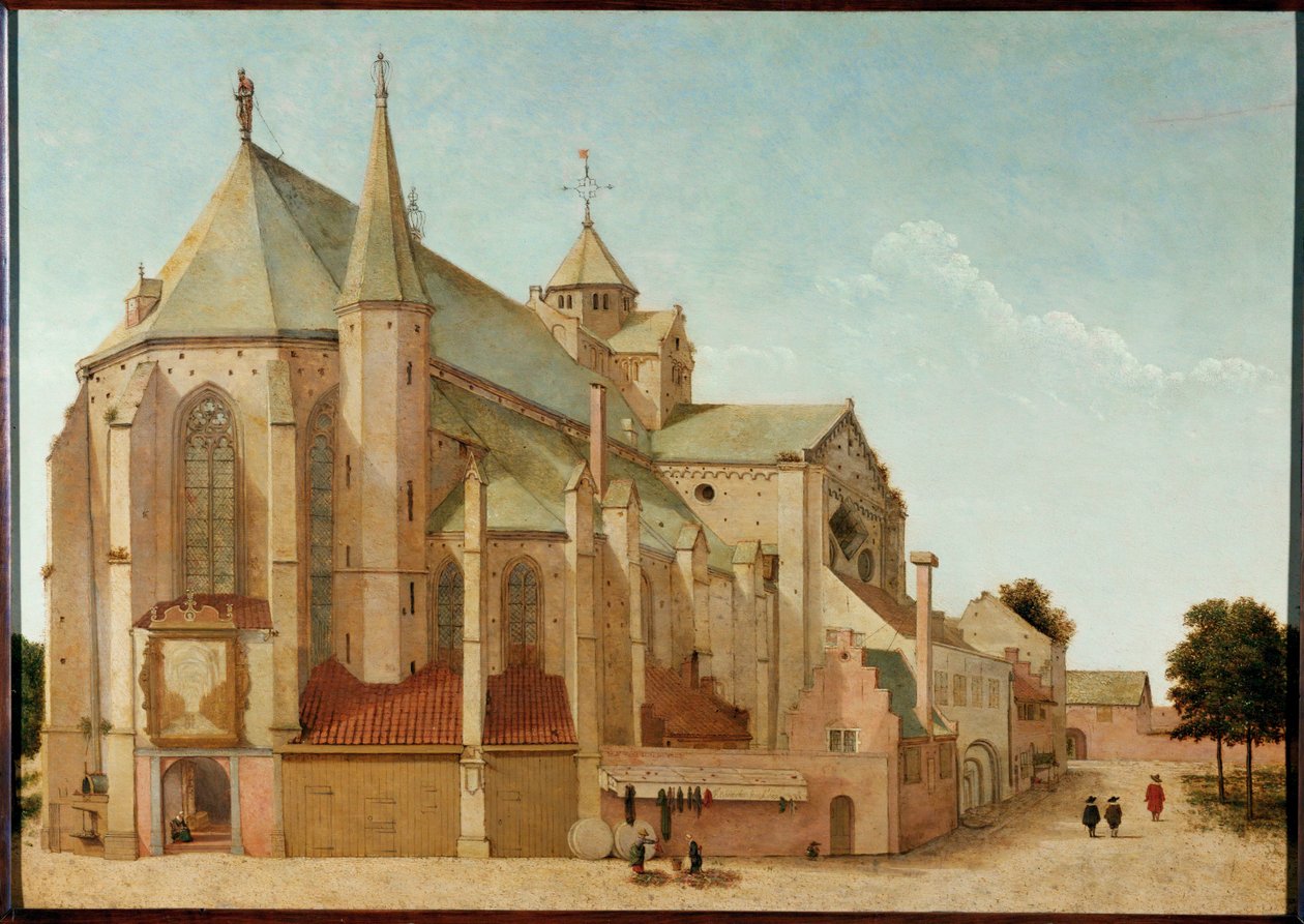 St. Mariakerk, Utrecht, Holandia (olej na drewnie) autorstwa Pieter Jansz Saenredam