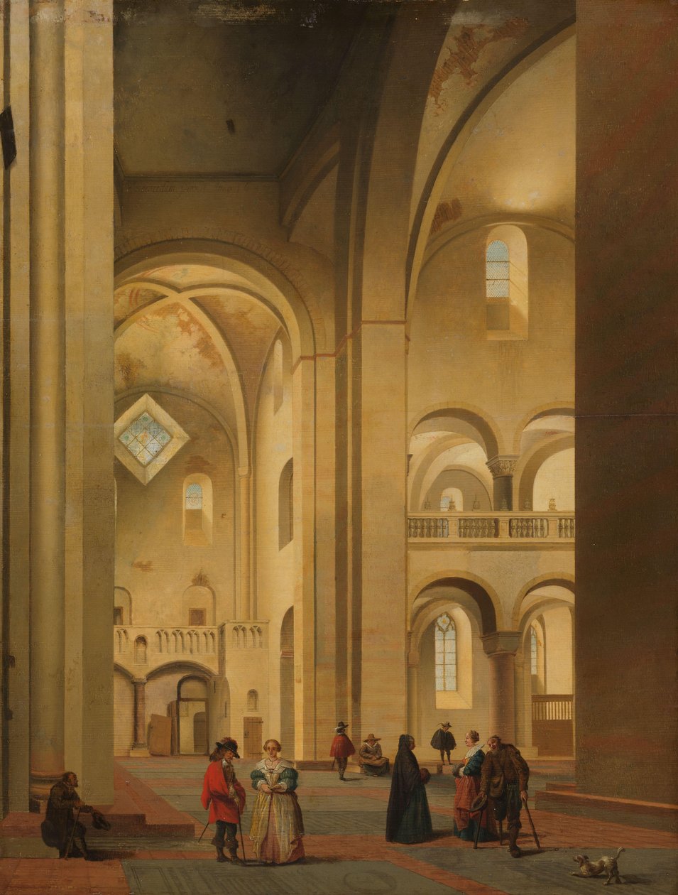 Transept Mariakerk w Utrechcie, widziany od północnego wschodu autorstwa Pieter Jansz Saenredam
