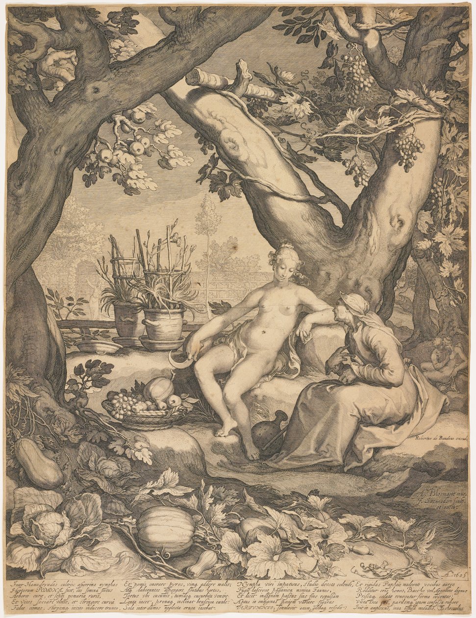Vertumnus i Pomona autorstwa Pieter Jansz Saenredam
