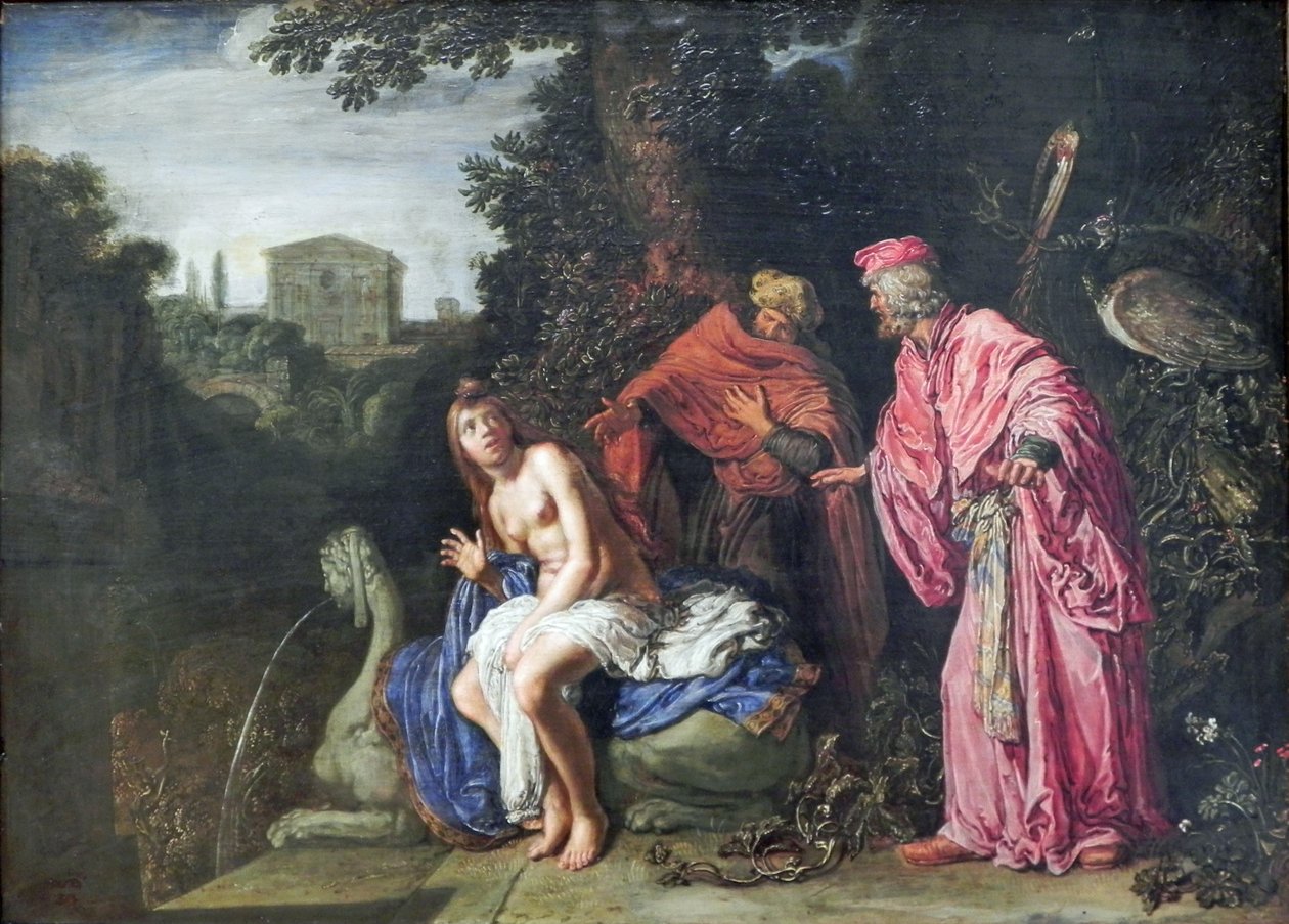niemiecki: Susanna und die beiden Alten Susanna and the Elders autorstwa Pieter Lastman
