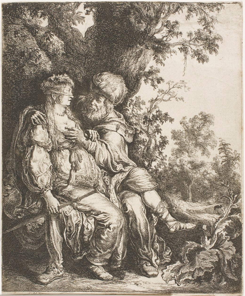 Juda i Thamar autorstwa Pieter Lastman