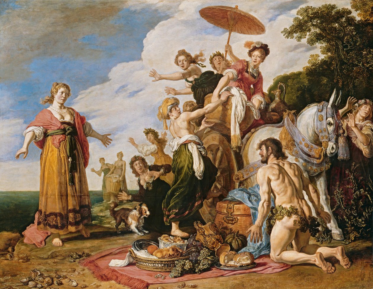 Odyseusz przed Nauzyką autorstwa Pieter Lastman