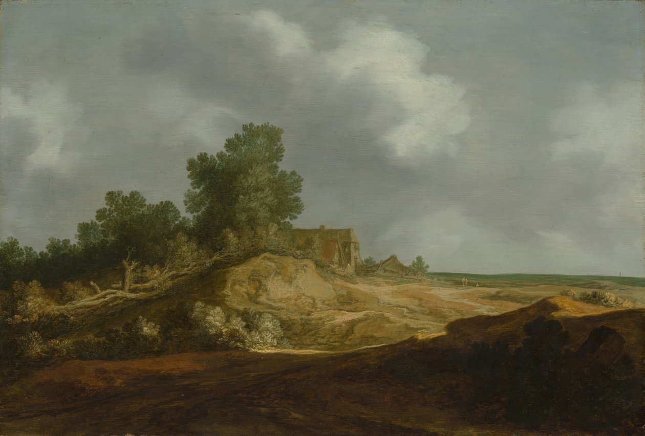 Krajobraz z chatą, 1629. autorstwa Pieter Molijn