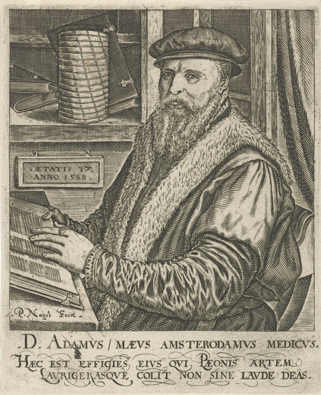 Portret Adama Maeusa autorstwa Pieter Nagel