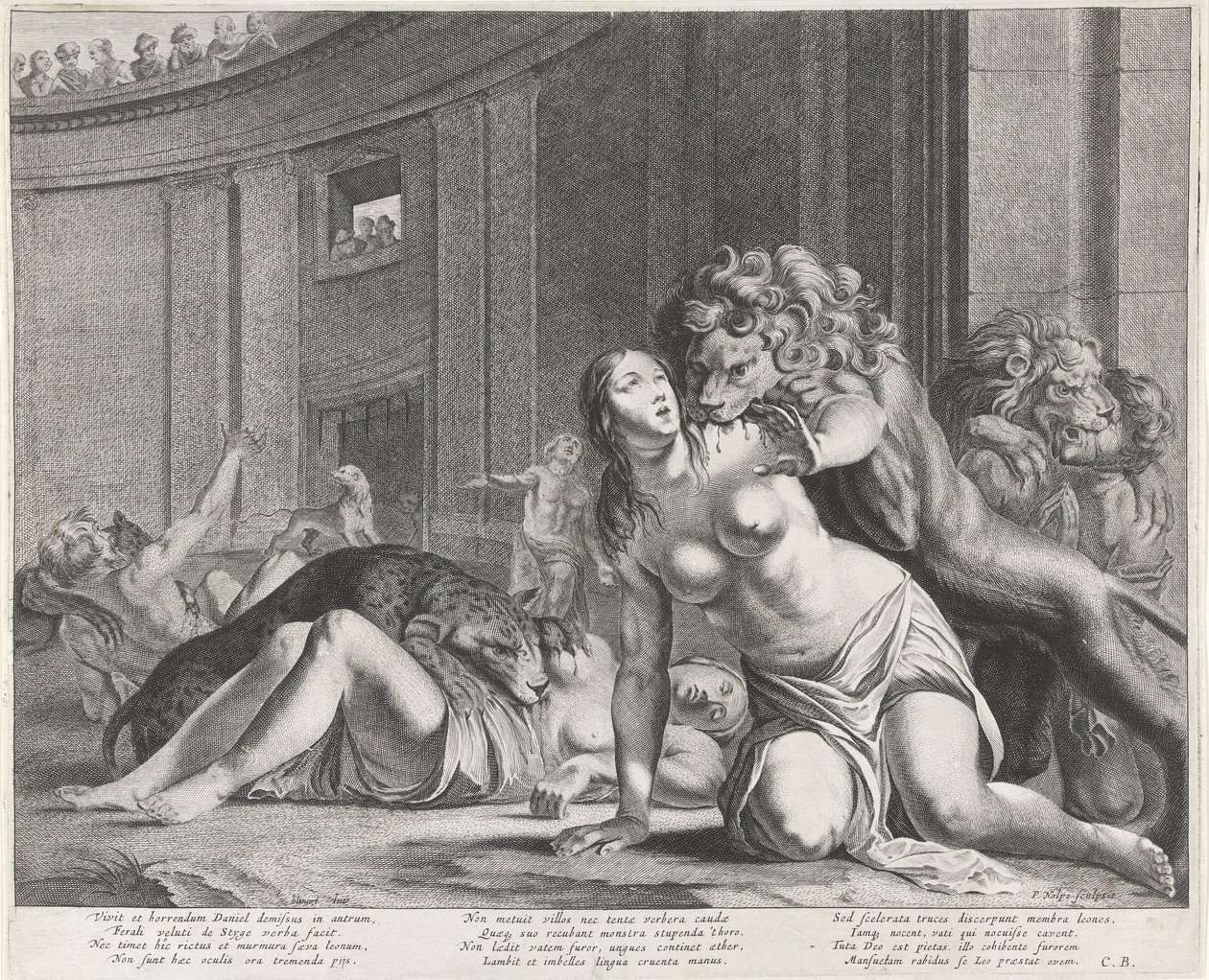 Daniel w lwiej jamie autorstwa Pieter Nolpe