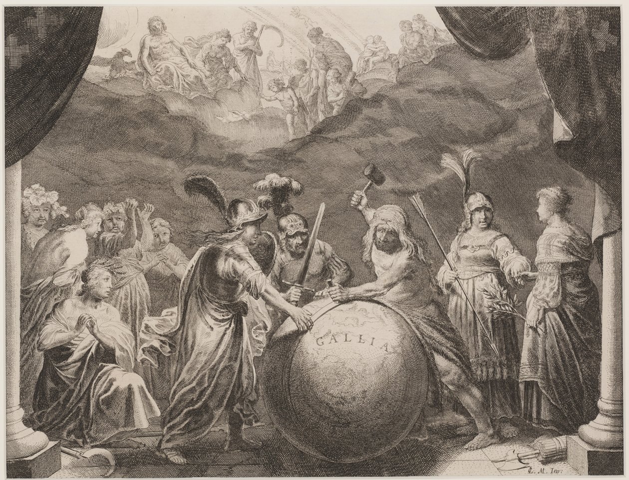 Herkules przywraca Gallię autorstwa Pieter Nolpe
