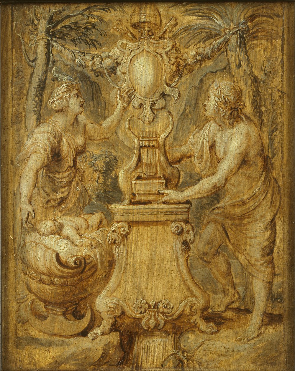 Okładka Matthiasa Casimirisa Sarbievii. Lyricorum Libri IV Macieja Kazimierza Sarbiewskiego, 1632. autorstwa Pieter Paul Rubens