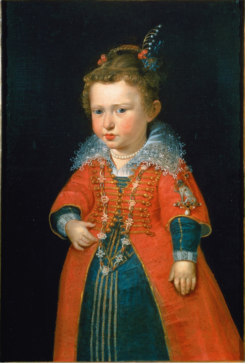 Eleonora Gonzaga 1598-1655 w wieku dwóch lat, ok. godz. 1600. autorstwa Pieter Paul Rubens