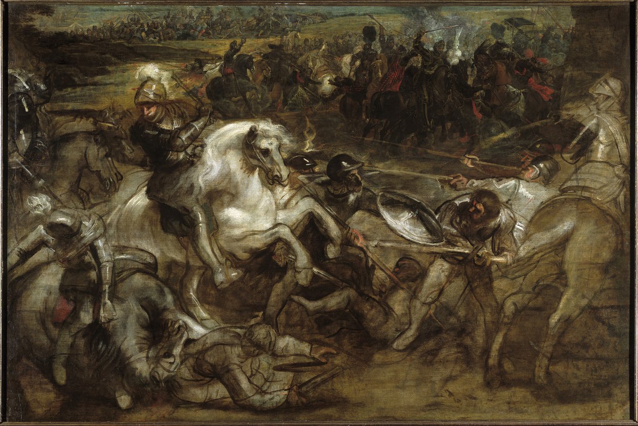 Henryk IV w bitwie pod Ivry, 1628-1630. autorstwa Pieter Paul Rubens