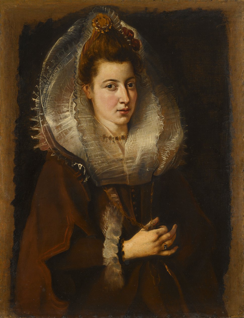 Portret młodej kobiety z łańcuchem, 1605-1606. autorstwa Pieter Paul Rubens