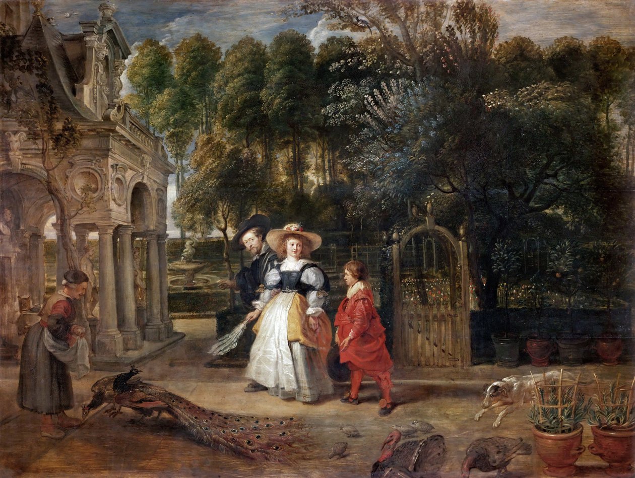 Rubens i Helene Fourment w ogrodzie , ok. 1631. autorstwa Peter Paul Rubens