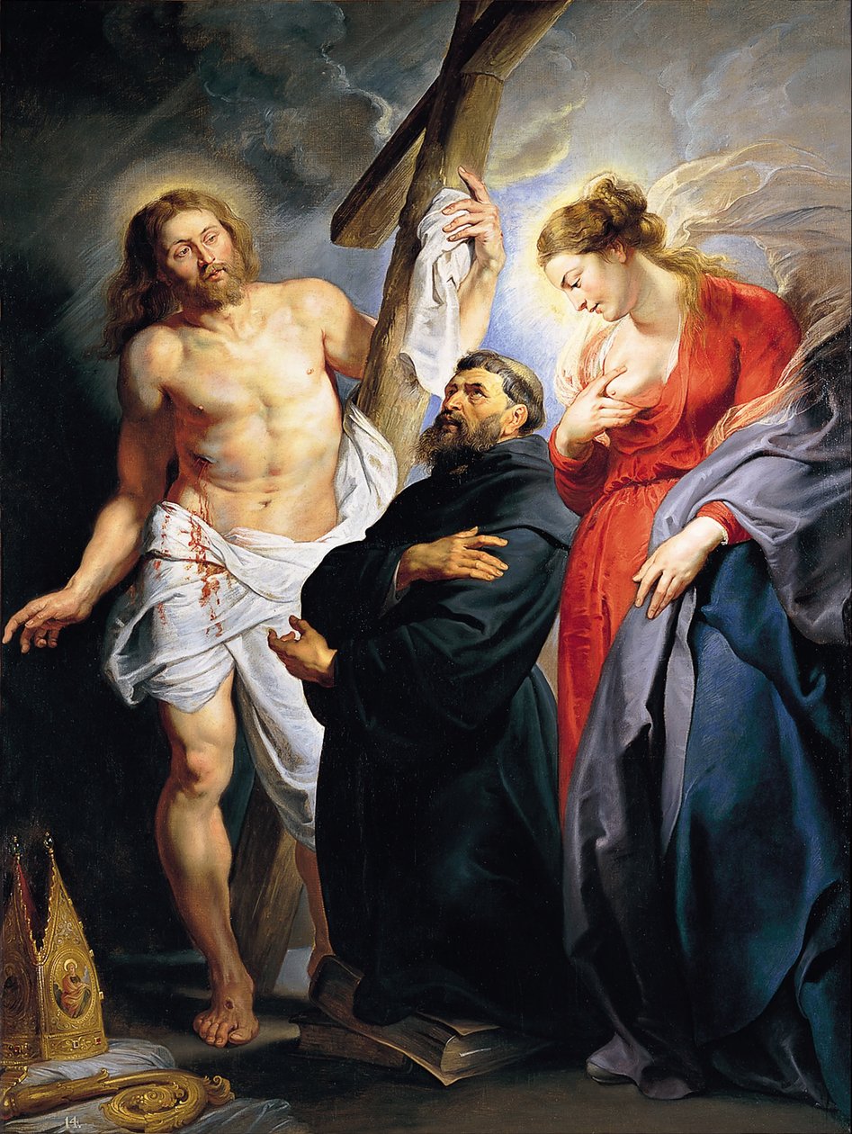 Święty Augustyn Między Chrystusem a Dziewicą autorstwa Peter Paul Rubens