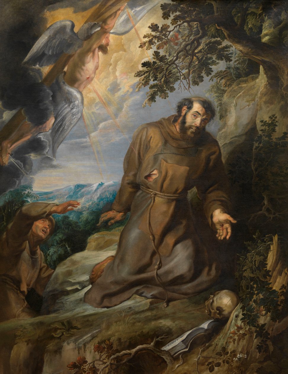 Stygmaty św. Franciszka, ok. 1630-1634. autorstwa Pieter Paul Rubens