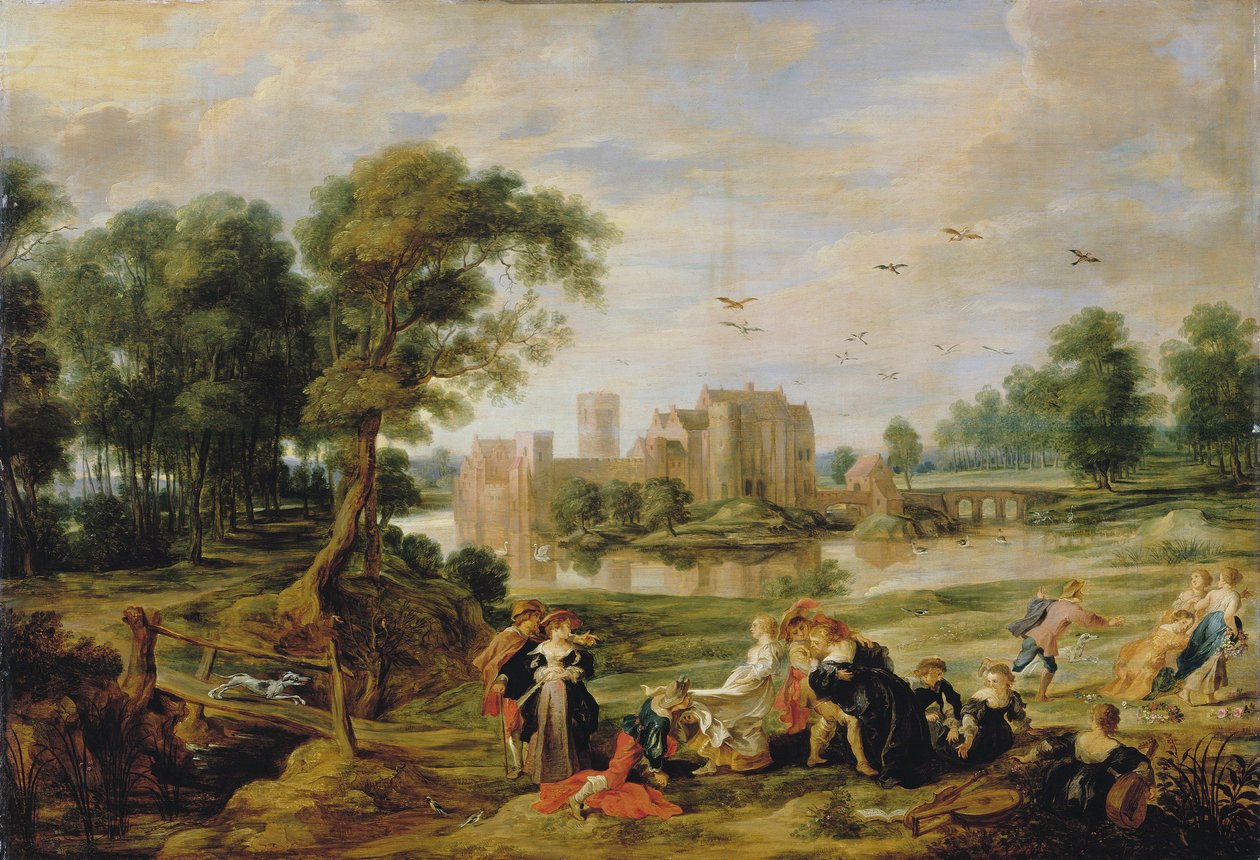 Park zamkowy w Ekeren, 1527-1530. autorstwa Pieter Paul Rubens