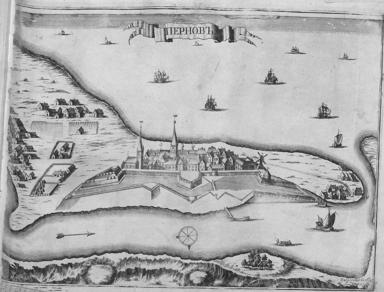 Widok na oblężenie Parnawy w sierpniu 1710, 1715 autorstwa Pieter Pickaert
