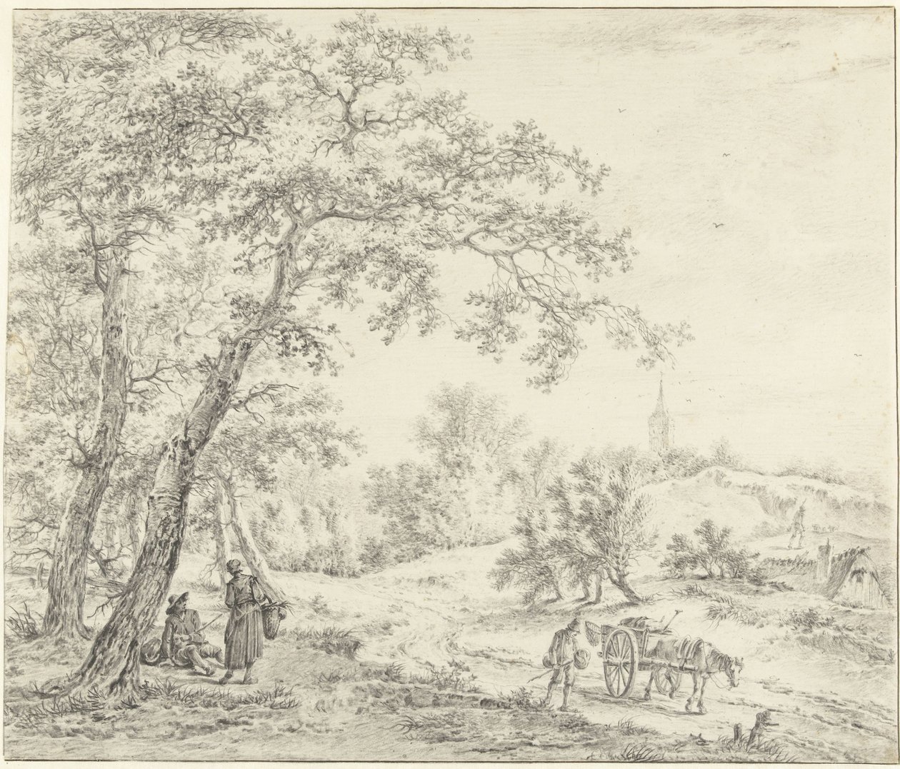 Krajobraz północnej Holandii (Egmond w kierunku Castricum?) autorstwa Pieter Pietersz. Barbiers