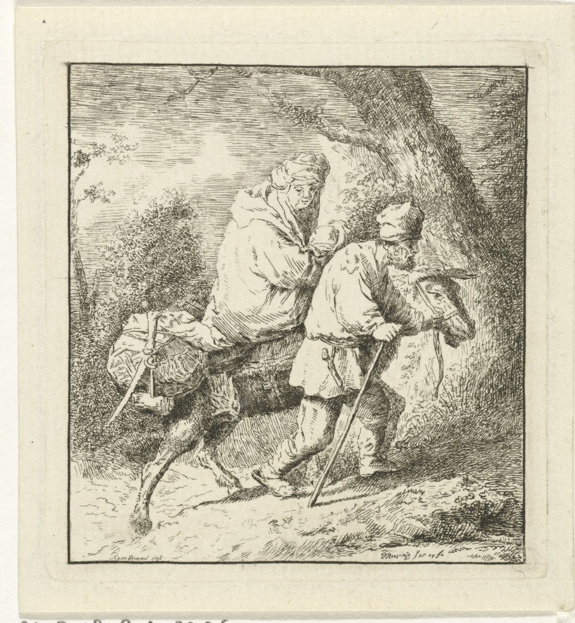 Lot do Egiptu autorstwa Pieter Roosing