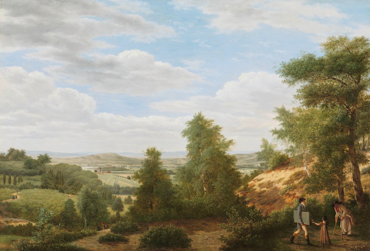 Widok na dolinę Montmorency w pobliżu Saint-Leu-la-Forêt Widok na równinę Montmorency w pobliżu Saint-Leu-la-Forêt autorstwa Pieter Rudolph Kleijn