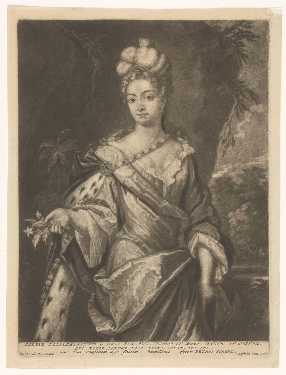 Portret Marii Elżbiety z Hesji-Darmstadt autorstwa Pieter Schenk (I)