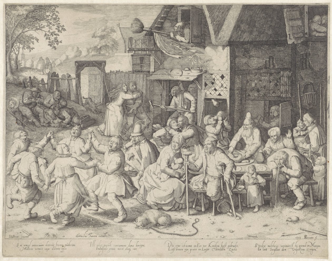 mosiężni żebracy Smearing Beggars (The Lazarus Valve) (tytuł na obiekcie) autorstwa Pieter Serwouters