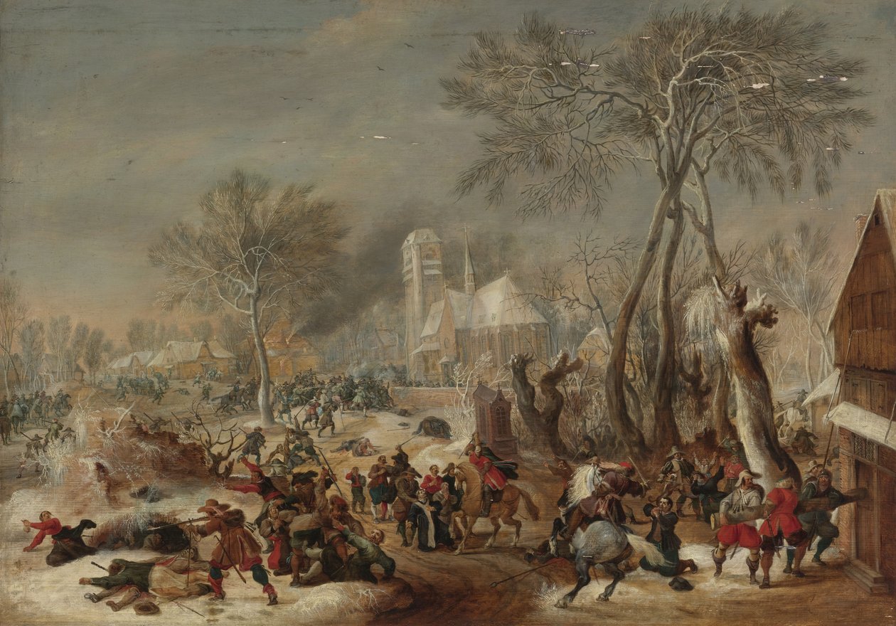 Łup wioski autorstwa Pieter Snayers