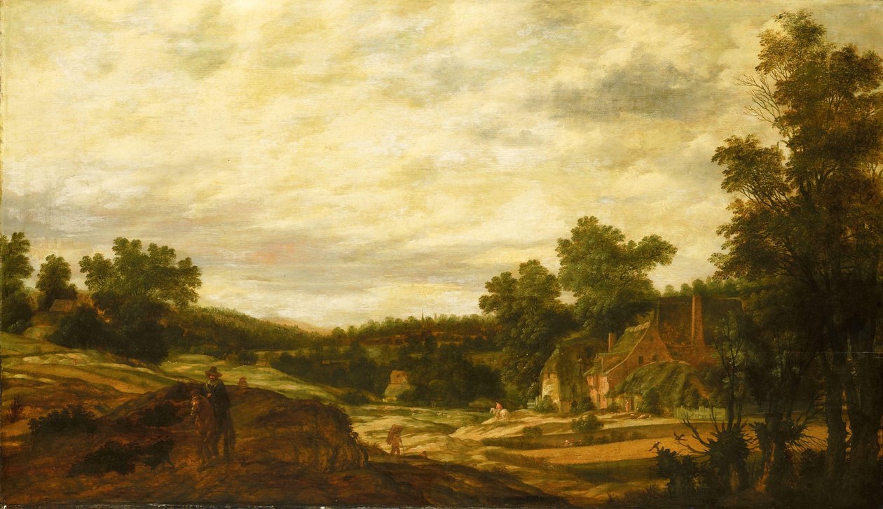 Pagórkowaty krajobraz autorstwa Pieter Stalpaert