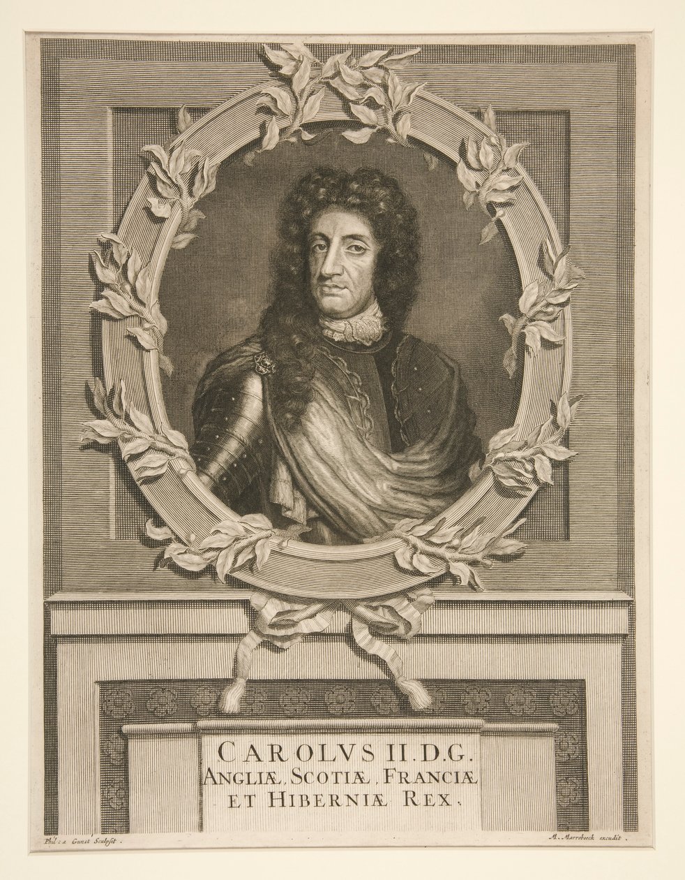 Karol II, król Anglii (1630-1685) autorstwa Pieter Stevens van Gunst