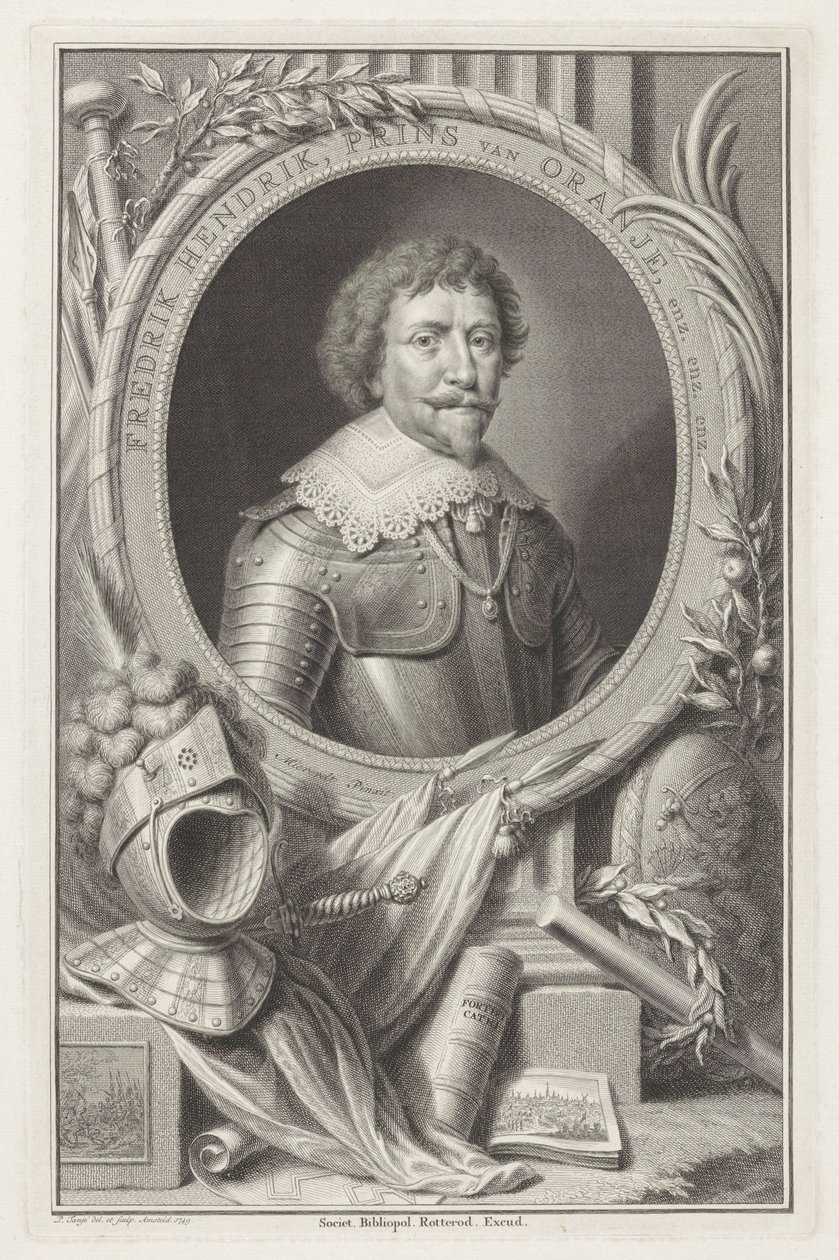 Portret Frederika Hendrika, księcia Orange autorstwa Pieter Tanjé