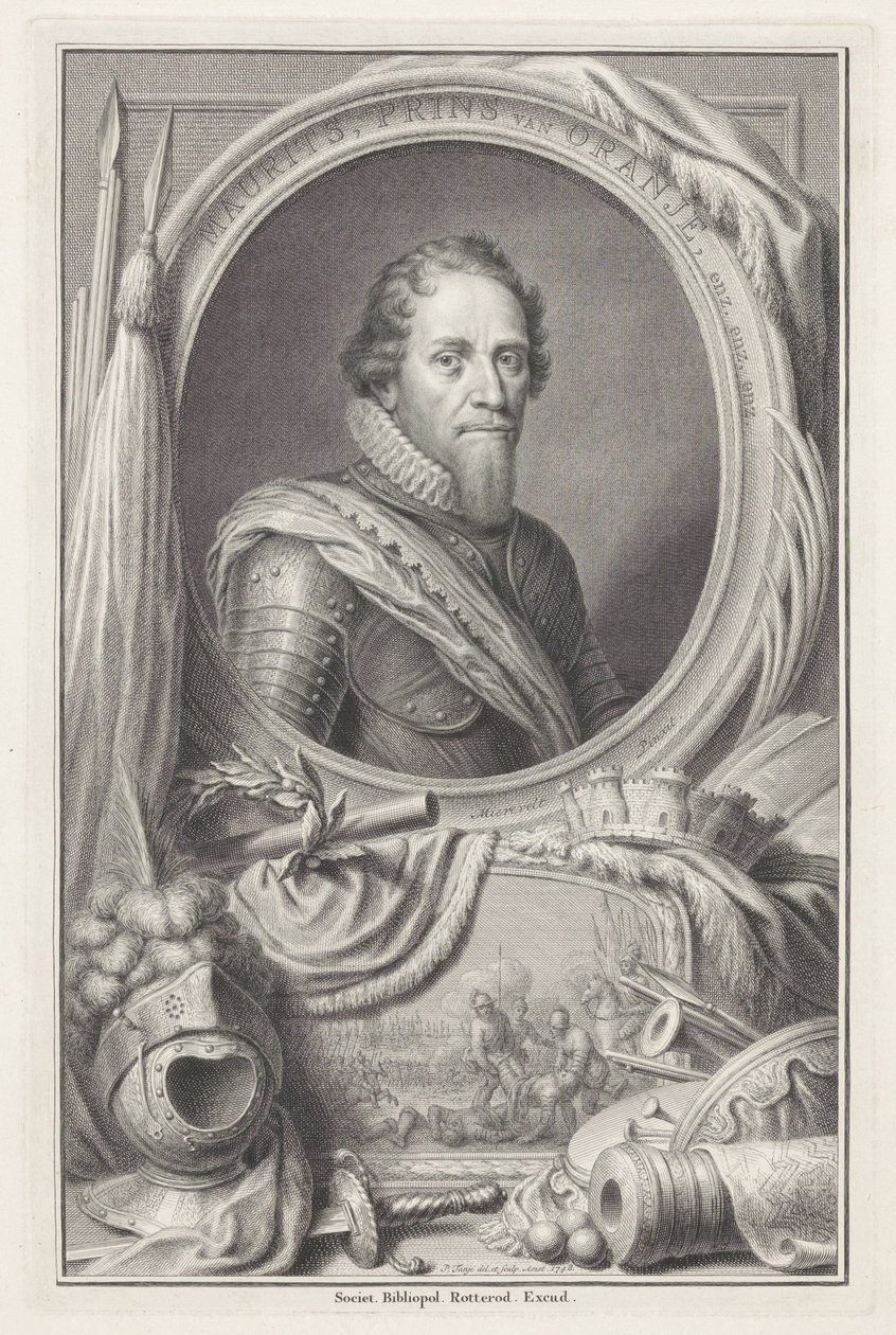 Portret Mauritsa, księcia Orange autorstwa Pieter Tanjé