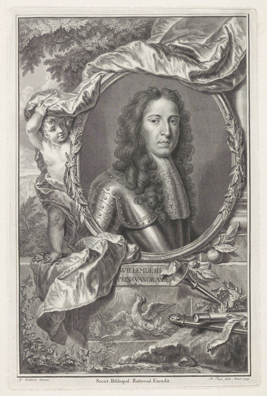 Portret Wilhelma III, księcia Orange autorstwa Pieter Tanjé