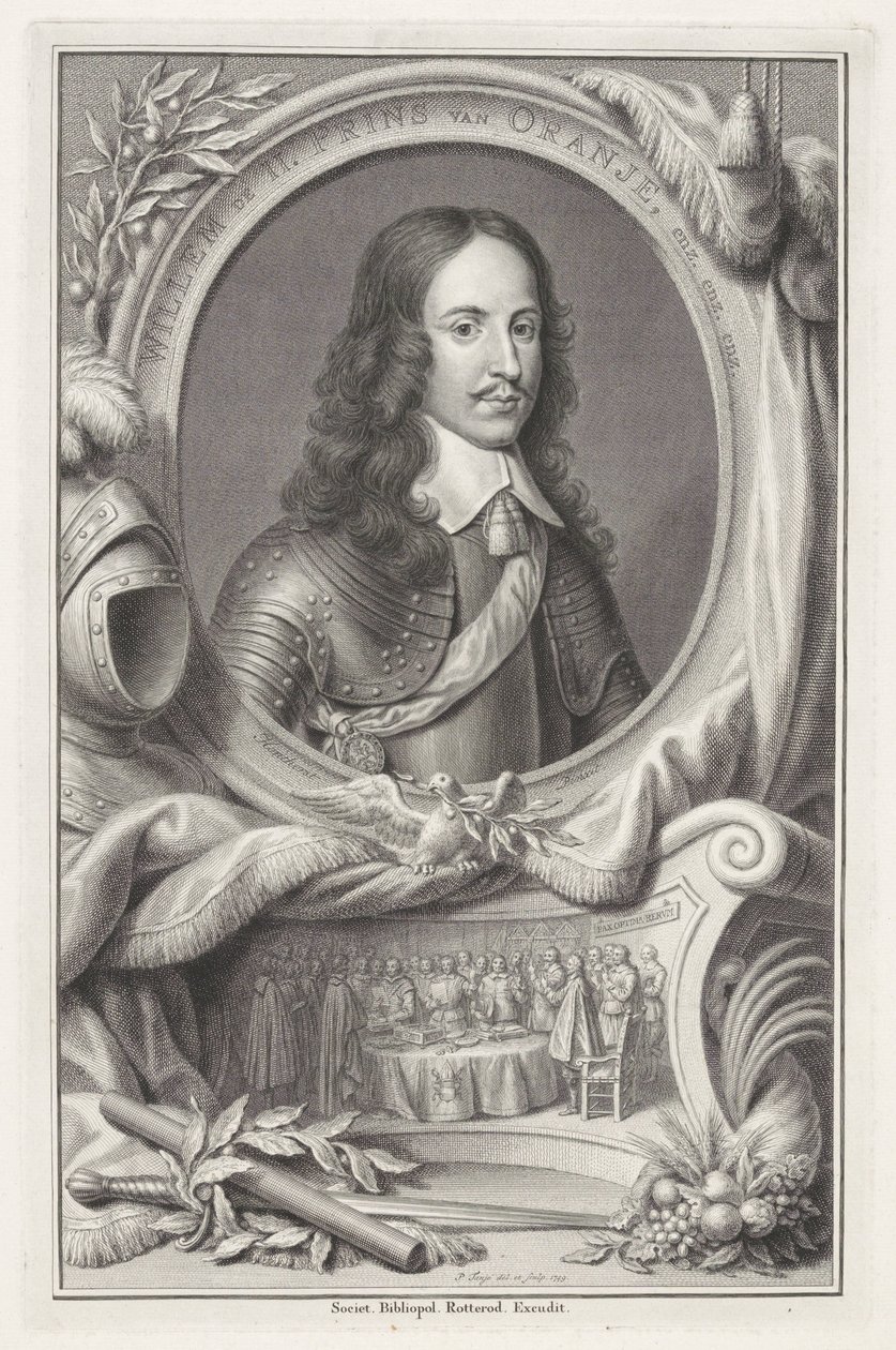 Portret Wilhelma II, księcia Orange autorstwa Pieter Tanjé