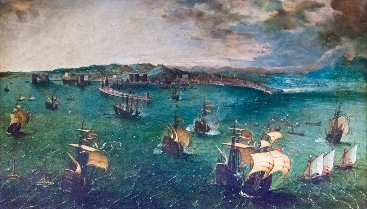 Bitwa w Zatoce Neapolitańskiej autorstwa Pieter Bruegel the Elder
