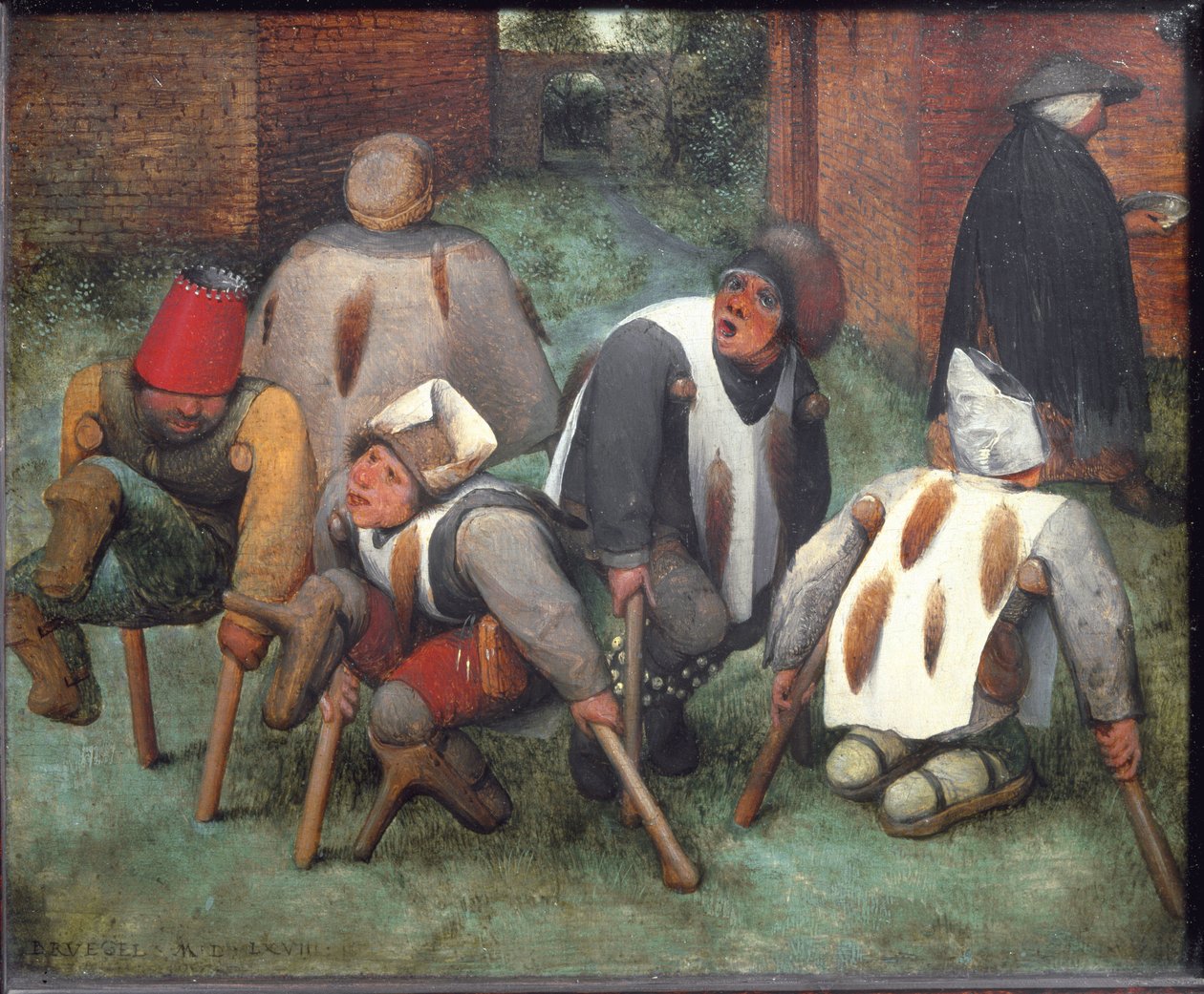 The Beggars or The Cripples - olej na drewnie autorstwa Pieter Bruegel the Elder