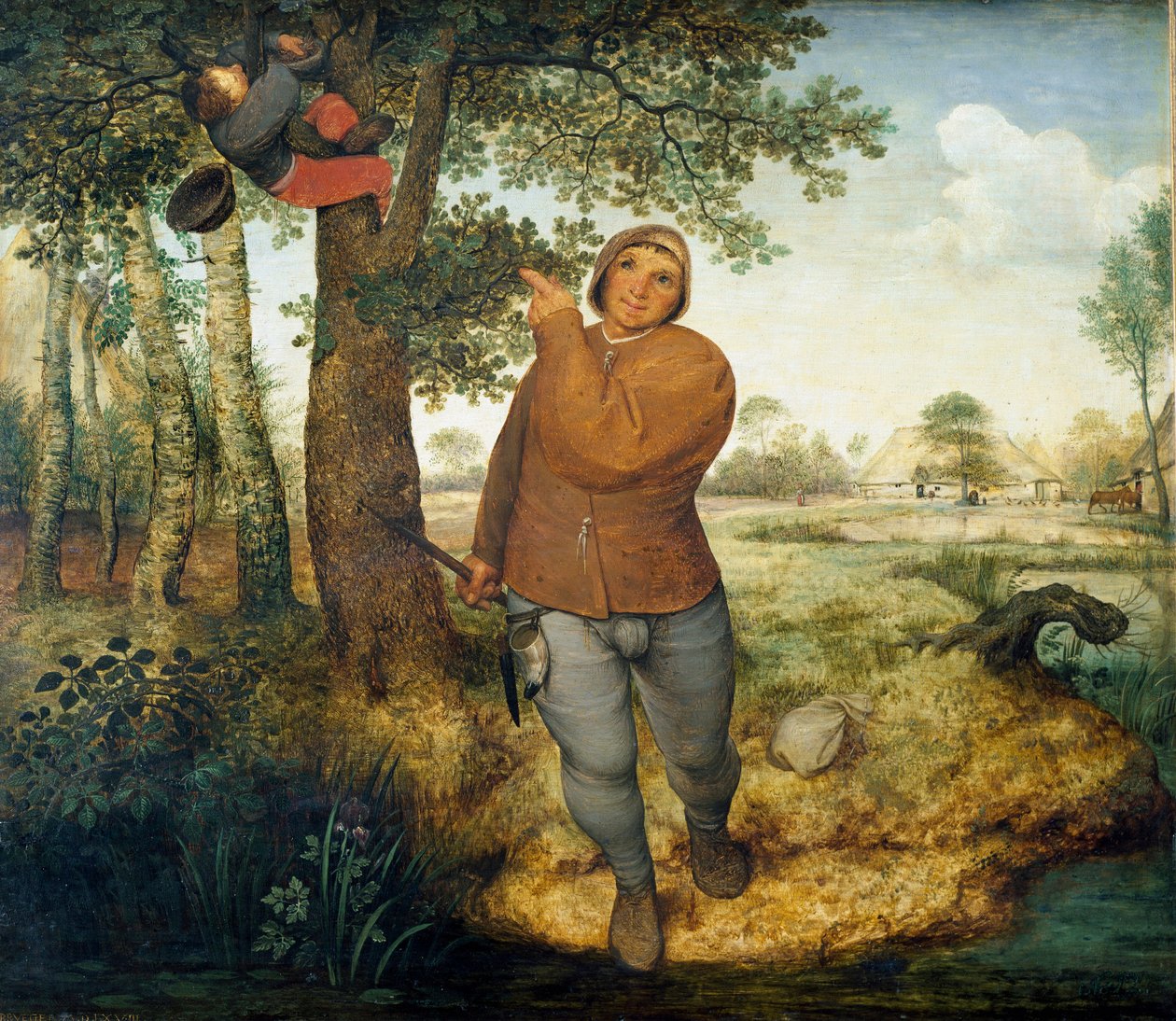 Obraz złodzieja gniazda autorstwa Pietera Bruegla Starszego (lub Piet Breugel lub Pieter Bruegel lub Brueghel autorstwa Pieter Bruegel the Elder