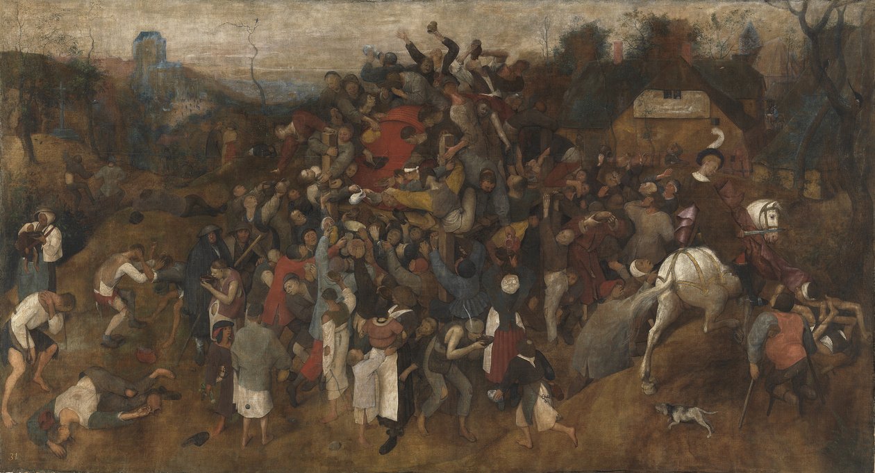 Wino św. Marcina, 1566-67 autorstwa Pieter Bruegel the Elder