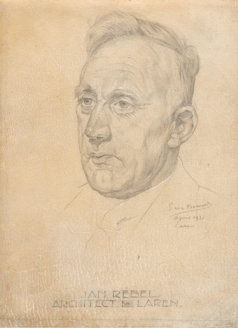 Portret architekta Jana Rebel autorstwa Pieter Willem van Baarsel