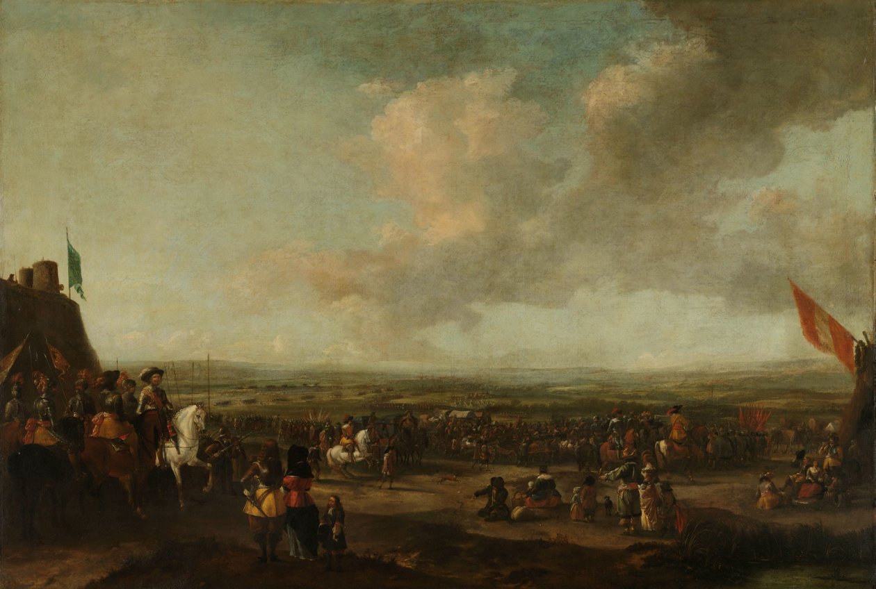 Fryderyk Henryk podczas kapitulacji Maastricht, 22 sierpnia 1632 r autorstwa Pieter Wouwerman (manner of)