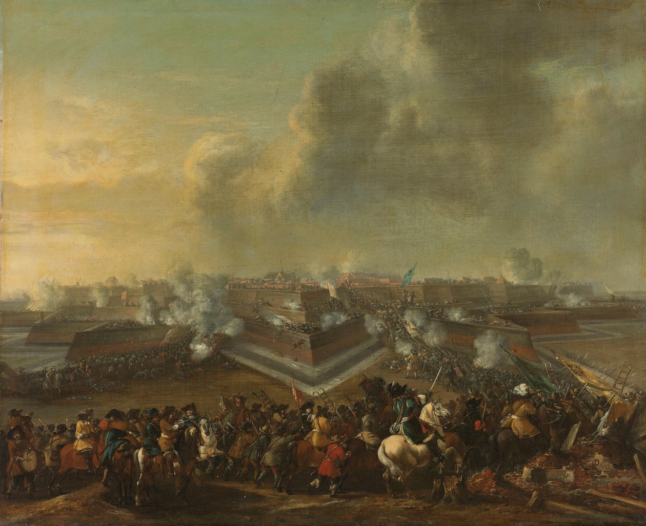 Napaść na miasto Coevorden, 30 grudnia 1672 autorstwa Pieter Wouwerman