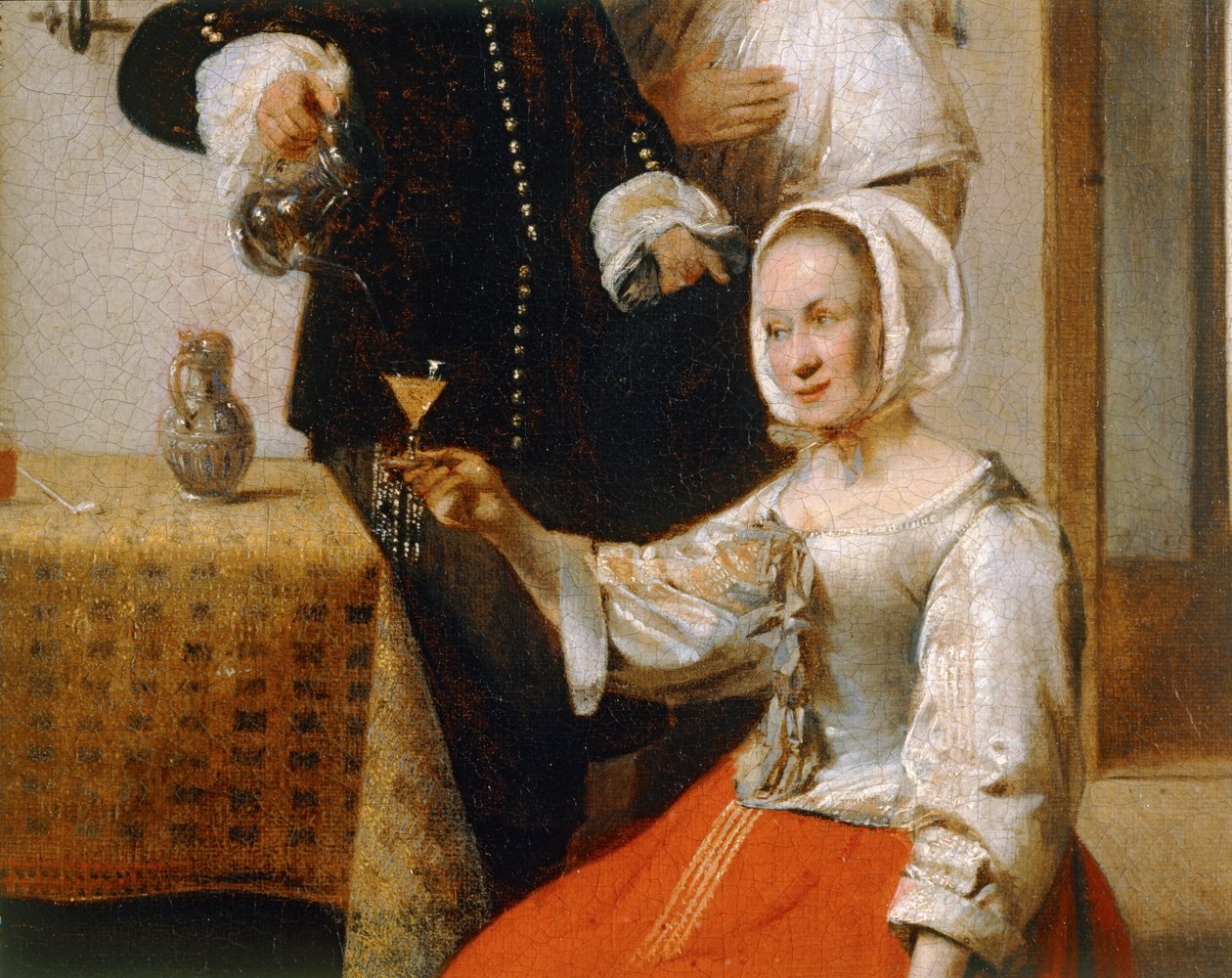 Pijący ... autorstwa Pieter de (after) Hooch